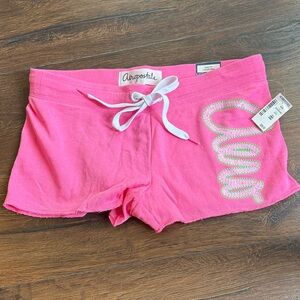 NWT Aeropostale Bubble Gum Pink Lounge Sweat Beach Shorts Medium M 🏖️